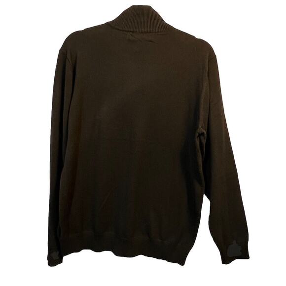 Tricots st Raphael Sweater Quarter Zip Black Size L Mock Neck - Picture 2 of 12